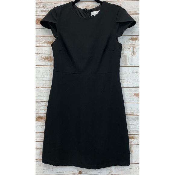 2-Lark & Ro Cap Sleeve & Sheath Black Dresses - Picture 5 of 8